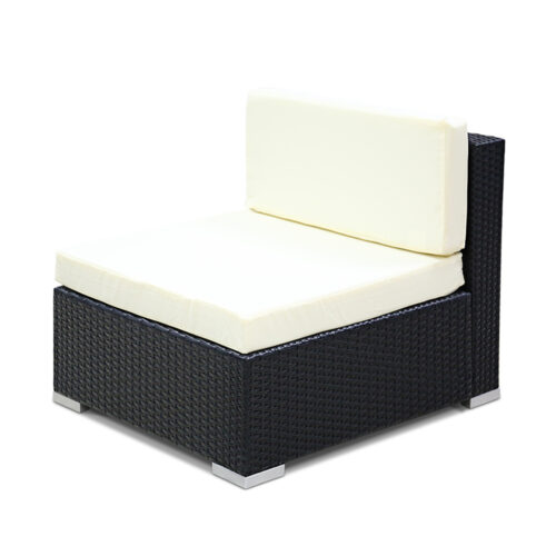 2PC Gardeon Outdoor Furniture Sofa Set Wicker Rattan Garden Lounge Chair Setting - Image 2