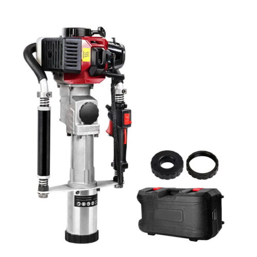 Giantz Petrol Post Driver 2-Stroke 55CC Rammer Pile Star Picket Fence Hole Red - Image 2