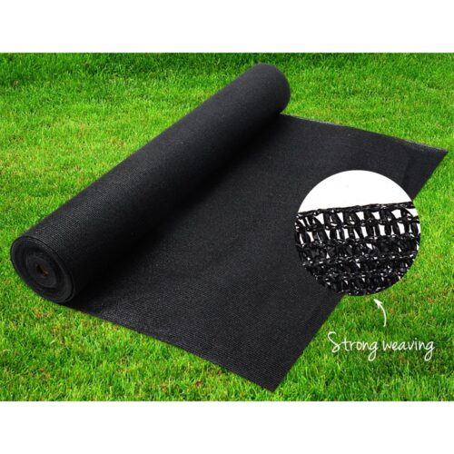 Instahut 70% Shade Cloth 3.66x30m Shade Cloth Sail Heavy Duty Shadecloth Garden Mesh Roll BK - Image 6