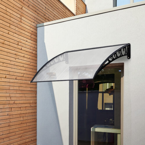 Instahut Window Door Awning 1mx1.5m Transparent - Image 9
