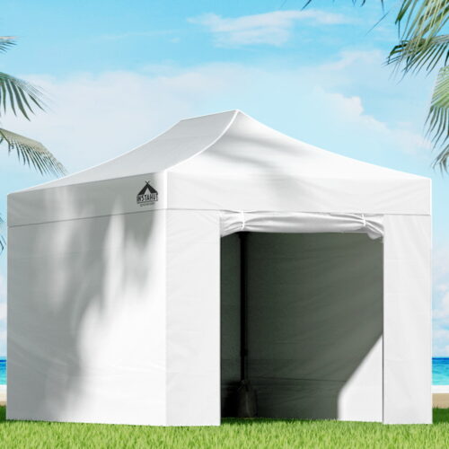 Instahut Gazebo 3x4.5 Pop Up Marquee Folding Tent Wedding Gazebos Camping Outdoor Shade Canopy White - Image 8