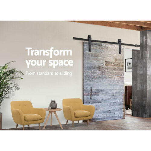 Cefito Sliding Barn Door Hardware Track Set 3m - Image 5