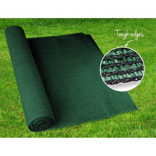 Instahut 90% Shade Cloth 3.66x20m Shadecloth Sail Heavy Duty Green - Image 7
