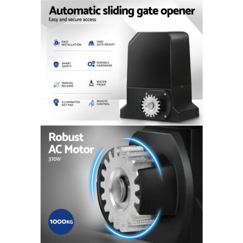 Lockmaster Automatic Sliding Gate Opener Kit Keypad 4M 1000KG - Image 6