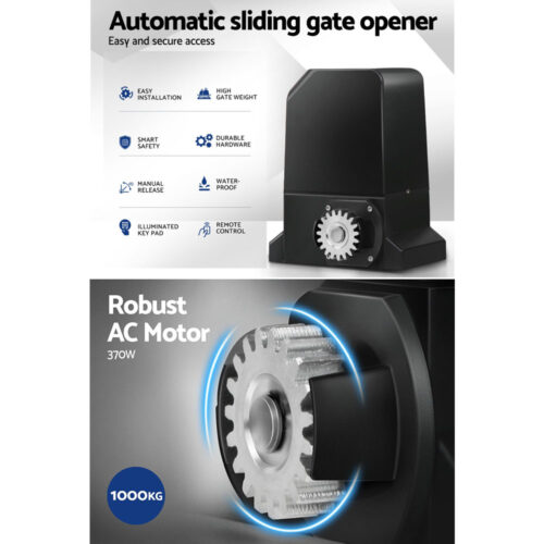 Lockmaster Automatic Sliding Gate Opener Kit 6M 1000KG - Image 6
