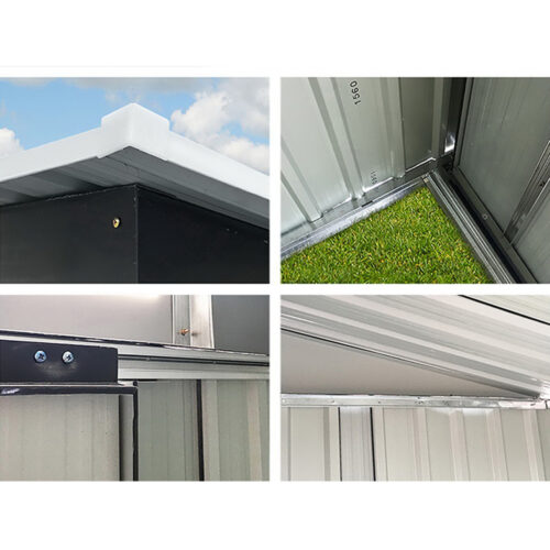 Giantz Garden Shed 2.58x2.07M Sheds Outdoor Storage Workshop Metal Shelter Sliding Door - Image 8