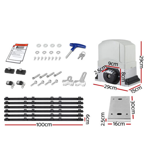 Auto Electric Sliding Gate Opener 1200KG 6M Rails - Image 3