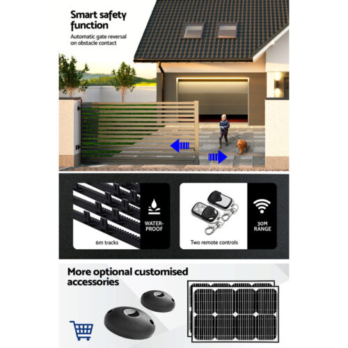 Auto Electric Sliding Gate Opener 1200KG 6M Rails - Image 8