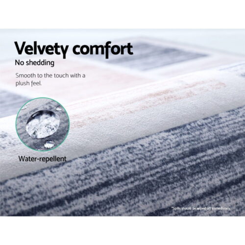 Artiss Rug 160x230cm Area Rug Large Carpet Soft Short Pile Modern Oblo - Image 6