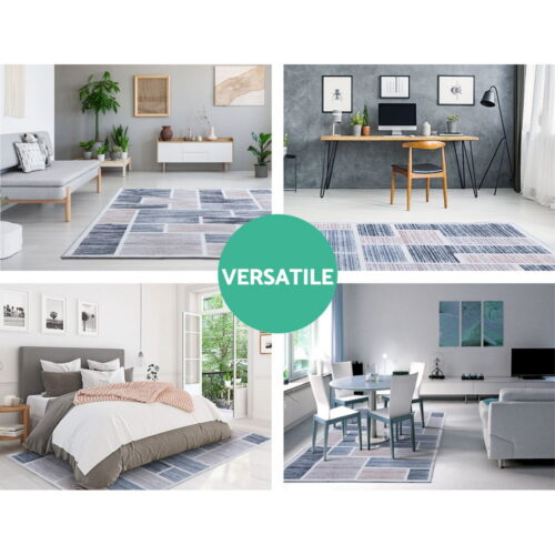 Artiss Rug 160x230cm Area Rug Large Carpet Soft Short Pile Modern Oblo - Image 7