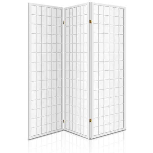 Artiss 3 Panel Room Divider Screen 131x179cm White - Image 2