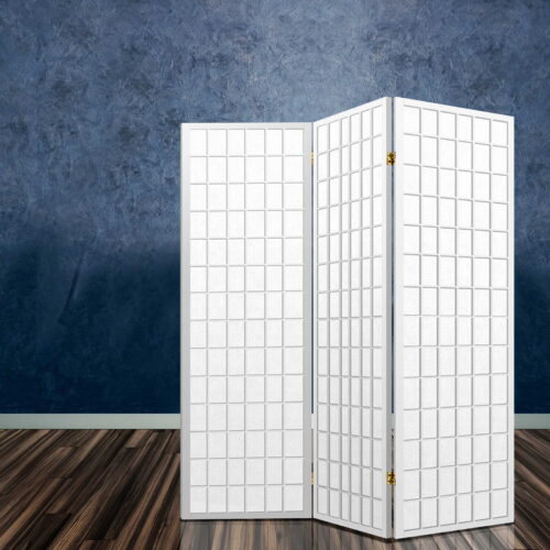 Artiss 3 Panel Room Divider Screen 131x179cm White - Image 8