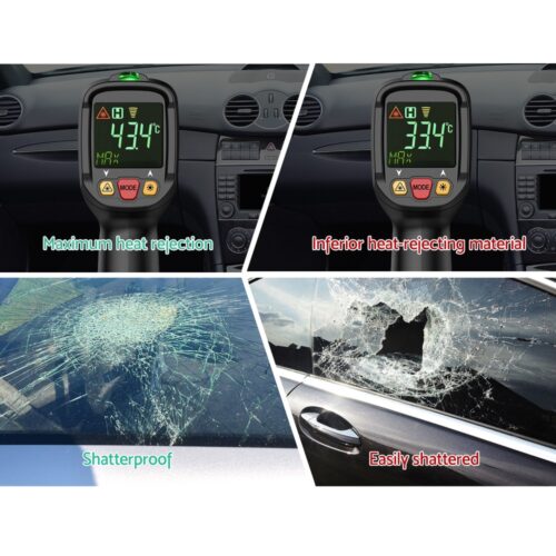 Giantz Window Tint Film Black Roll 5% VLT Home 100cm X 30m Tinting tools Kit - Image 6