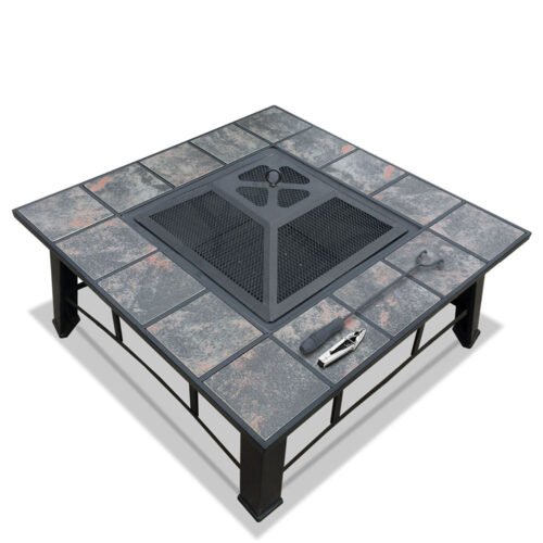 Grillz Fire Pit BBQ Grill Ice Bucket 4-In-1 Table - Image 2