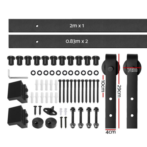 Cefito Sliding Barn Door Hardware Track Set 3.66m - Image 3