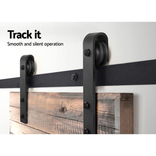 Cefito Sliding Barn Door Hardware Track Set 3.66m - Image 7