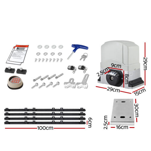 Lockmaster Automatic Sliding Gate Opener Kit Keypad 4M 1200KG - Image 3