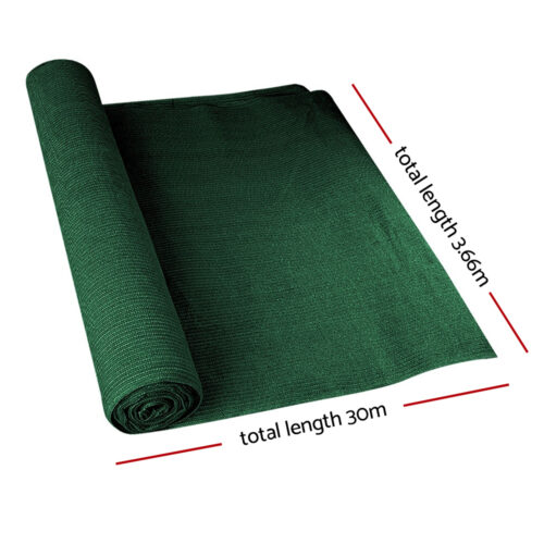 Instahut 50% Shade Cloth 3.66x30m Shade Cloth Sail Heavy Duty Shadecloth Garden Mesh Roll GR - Image 3
