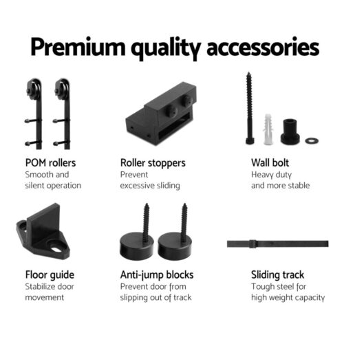 Cefito Sliding Barn Door Hardware Track Set 4m - Image 6