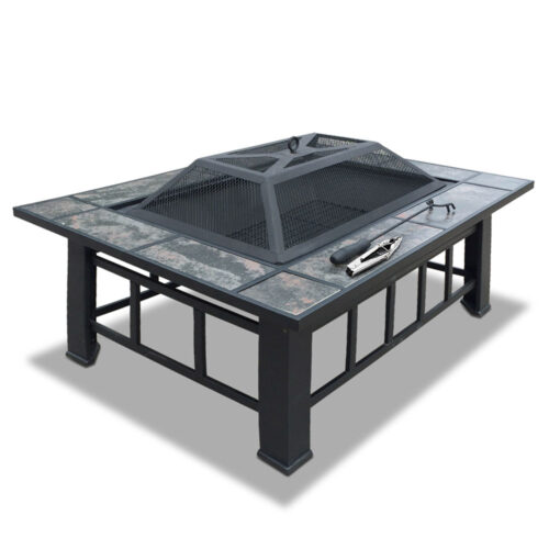 Grillz Fire Pit BBQ Grill Ice Bucket 3-In-1 Table - Image 2