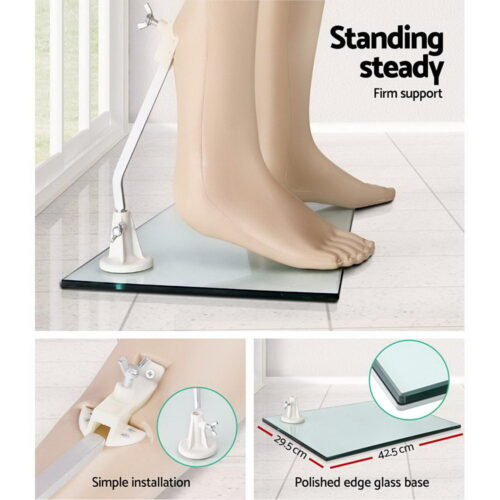 186cm Tall Full Body Male Mannequin - Skin Coloured - Image 7