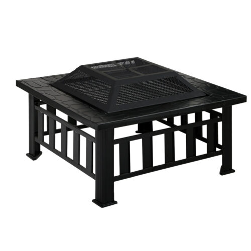 Grillz Fire Pit BBQ Grill 2-In-1 Table - Image 2