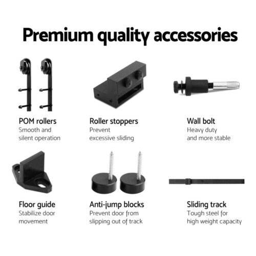 Cefito Sliding Barn Door Hardware Track Set 2m - Image 6