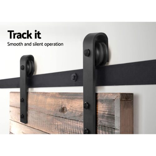 Cefito Sliding Barn Door Hardware Track Set 2m - Image 7