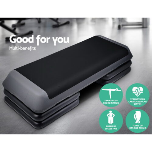 Everfit 3 Level Aerobic Step Exercise Stepper 110cm Gym Home Fitness - Image 4