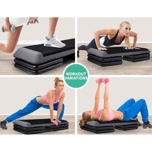 Everfit 3 Level Aerobic Step Exercise Stepper 110cm Gym Home Fitness - Image 7
