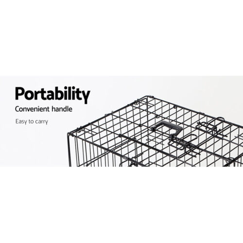 i.Pet 42" Dog Cage Crate Large Kennel 3 Doors - Image 5