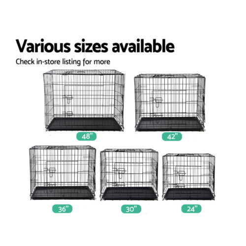 i.Pet 42" Dog Cage Crate Large Kennel 3 Doors - Image 7