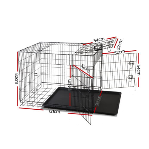 i.Pet 48" Dog Cage Crate Large Kennel 3 Doors - Image 3