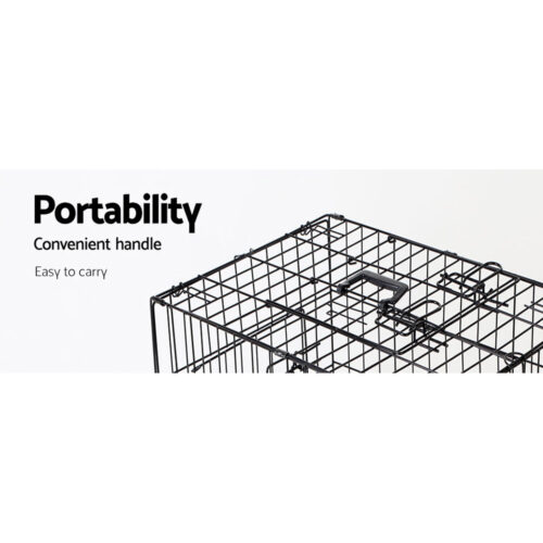 i.Pet 48" Dog Cage Crate Large Kennel 3 Doors - Image 5
