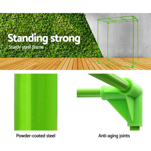 Green Fingers Grow Tent 150x150x200CM Hydroponics Kit Indoor Plant Room System - Image 5