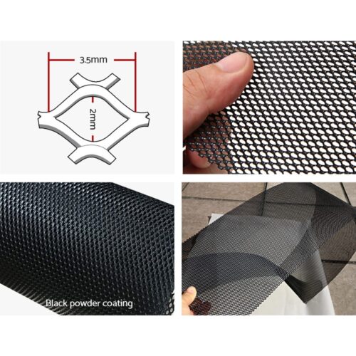 Gardeon Gutter Guard Aluminium Mesh 30M 100x20cm Black - Image 6