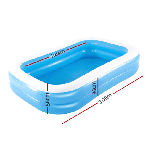 Bestway Kids Pool 262x175x51cm Inflatable Above Ground Swimming Pools 778L - Image 2