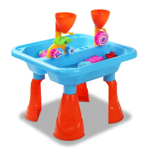 Keezi Kids Sandpit Pretend Play Sets Beach Toys Outdoor Sand Water Table Set - Image 2