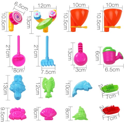 Keezi Kids Sandpit Pretend Play Sets Beach Toys Outdoor Sand Water Table Set - Image 4