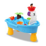 Keezi Kids Sandpit Pretend Play Set Outdoor Sand Pit Water Beach Toys Children