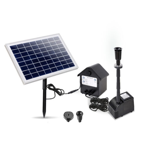 Gardeon Solar Pond Pump Submersible Water Fountain with Battery Kit LED Lights 6.6FT - Image 2