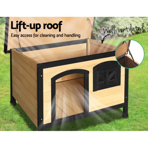 i.Pet Dog Kennel Large Wooden Outdoor Indoor House Pet Puppy Crate Cabin Waterproof - Image 6