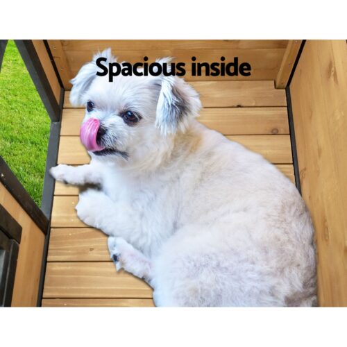 i.Pet Dog Kennel Large Wooden Outdoor Indoor House Pet Puppy Crate Cabin Waterproof - Image 7