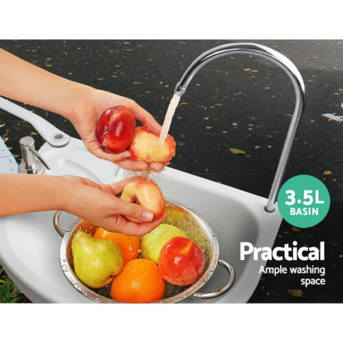 Weisshorn Camping Basin Portable Hand Wash Sink Stand 19L Capacity - Image 6