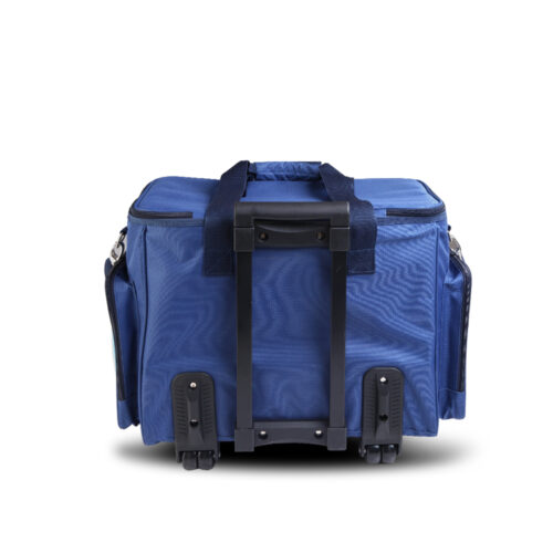 Alfresco 6 Person Picnic Basket Set Bag Wheels Insulated Trolley - Image 4