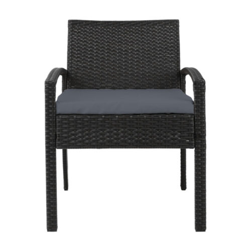 Gardeon Outdoor Dining Chairs Patio Furniture Rattan Lounge Chair Cushion Felix - Image 4