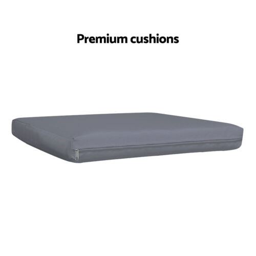 Gardeon Outdoor Dining Chairs Patio Furniture Rattan Lounge Chair Cushion Felix - Image 7