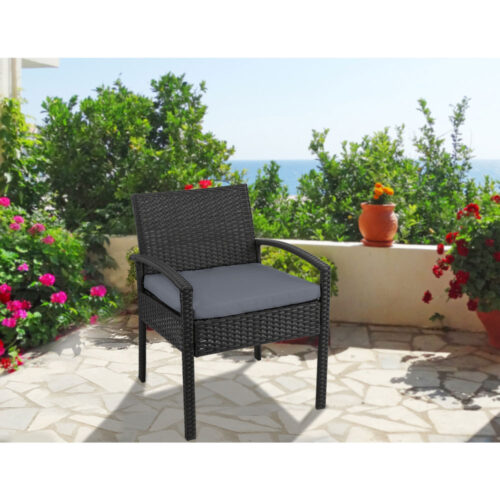 Gardeon Outdoor Dining Chairs Patio Furniture Rattan Lounge Chair Cushion Felix - Image 11