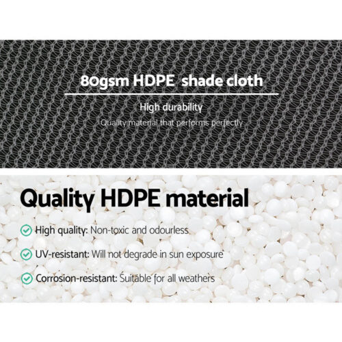 Instahut 30% Shade Cloth 3.66x30m Shadecloth Wide Heavy Duty White - Image 6