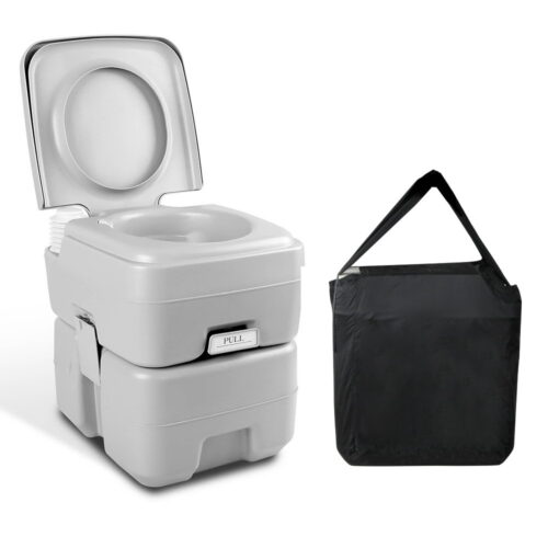 Weisshorn 20L Portable Camping Toilet Outdoor Flush Potty Boating With Bag - Image 2